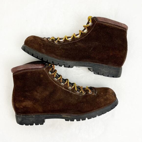 The Alps by Fabiano Womens Hiking Boots Lace Up Suede Mountaineering Size 7.5 - Picture 2 of 11